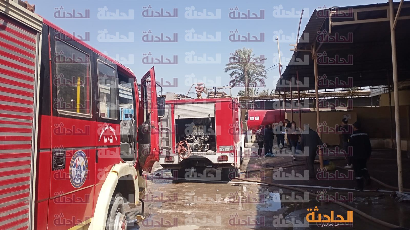 حريق مصنع تنر