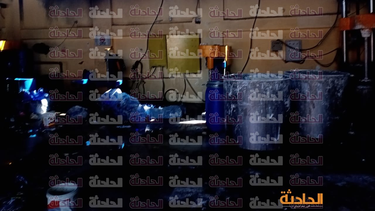 حريق مصنع تنر