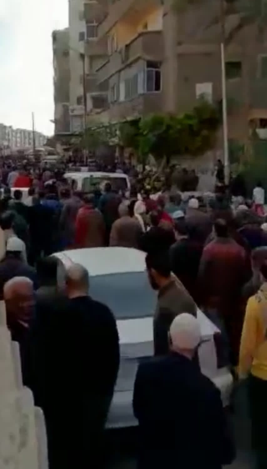 تشييع جثمان المجني عليه فى واقعة الورديان بالإسكندرية