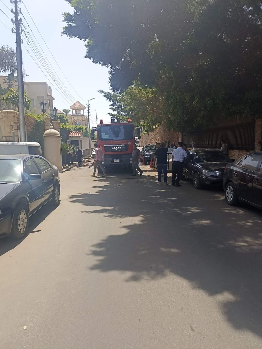 حريق فيلا مصر الجديدة