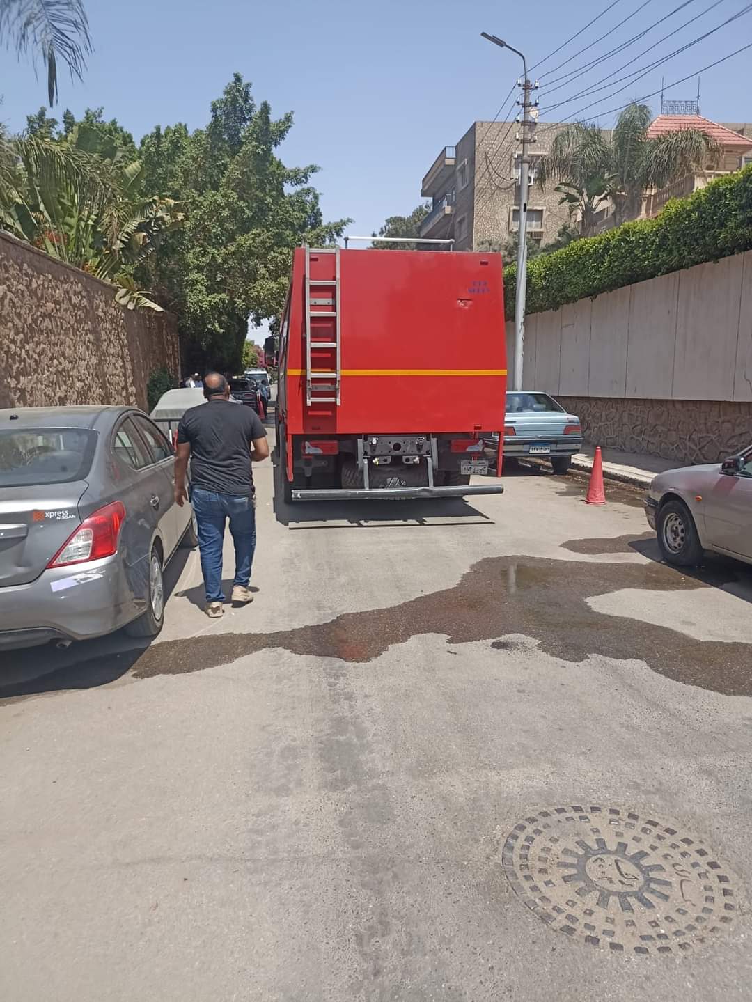 حريق فيلا مصر الجديدة