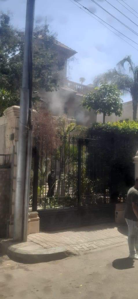 حريق فيلا مصر الجديدة