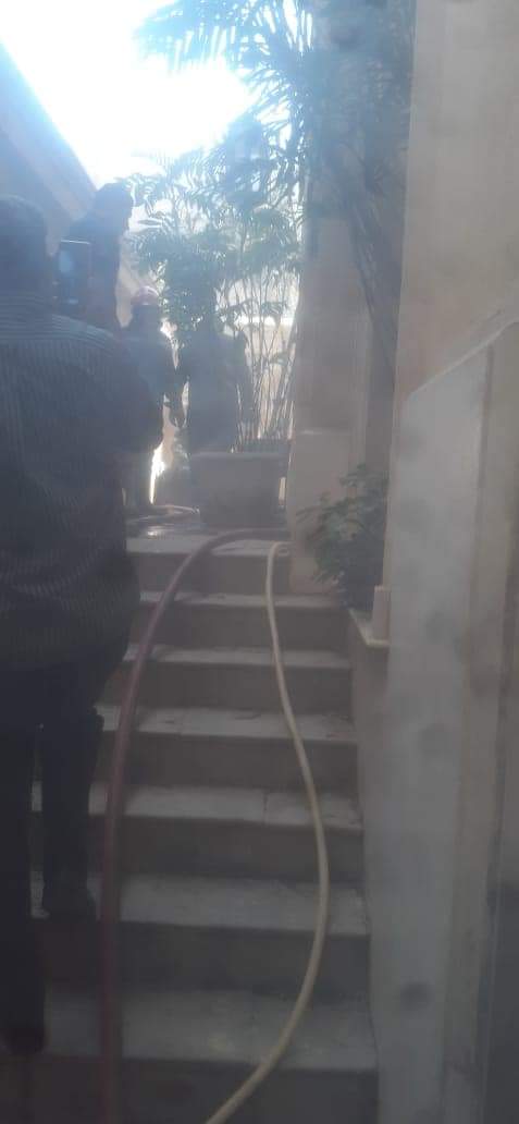 حريق فيلا مصر الجديدة