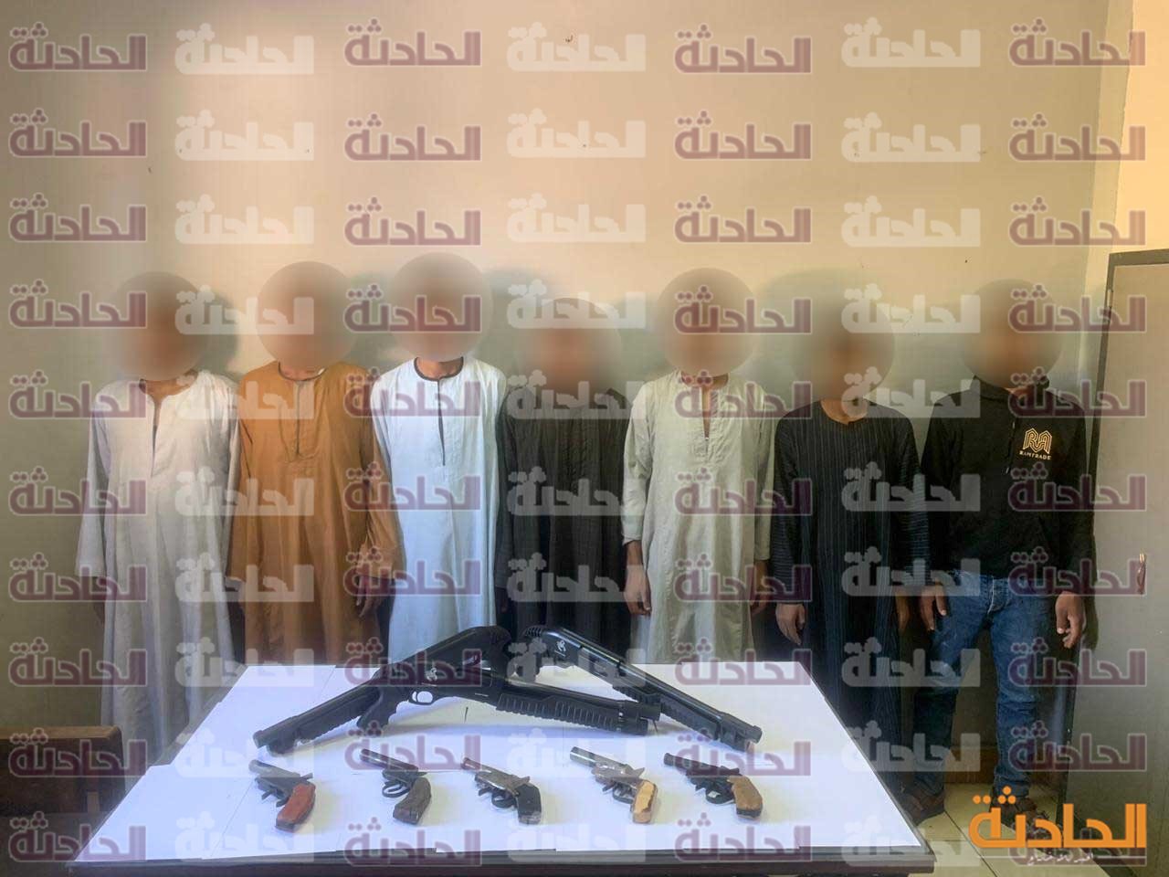 ضبط 20 قطعة سلاح ناري متنوعة خلال حملة أمنية بقنا