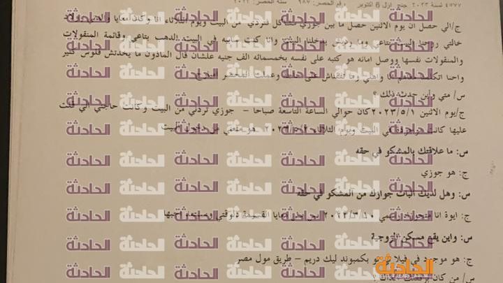 نص تحقيقات زوجة حسن شاكوش أمام النيابة