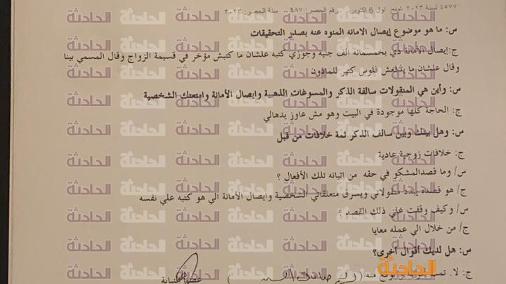 نص تحقيقات زوجة حسن شاكوش أمام النيابة