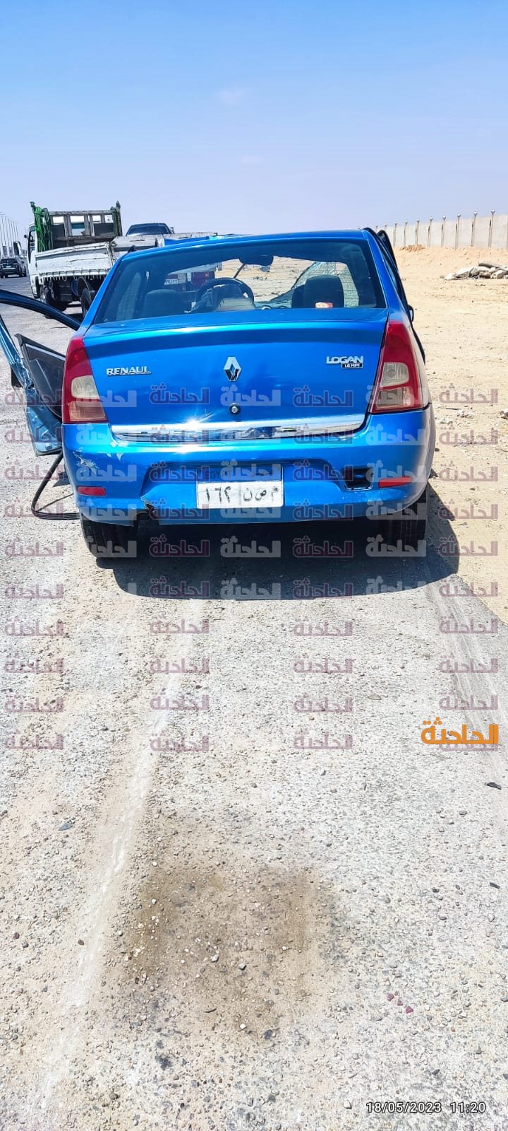 مصرع شخص إثر حادث تصادم بطريق السويس الصحراوي