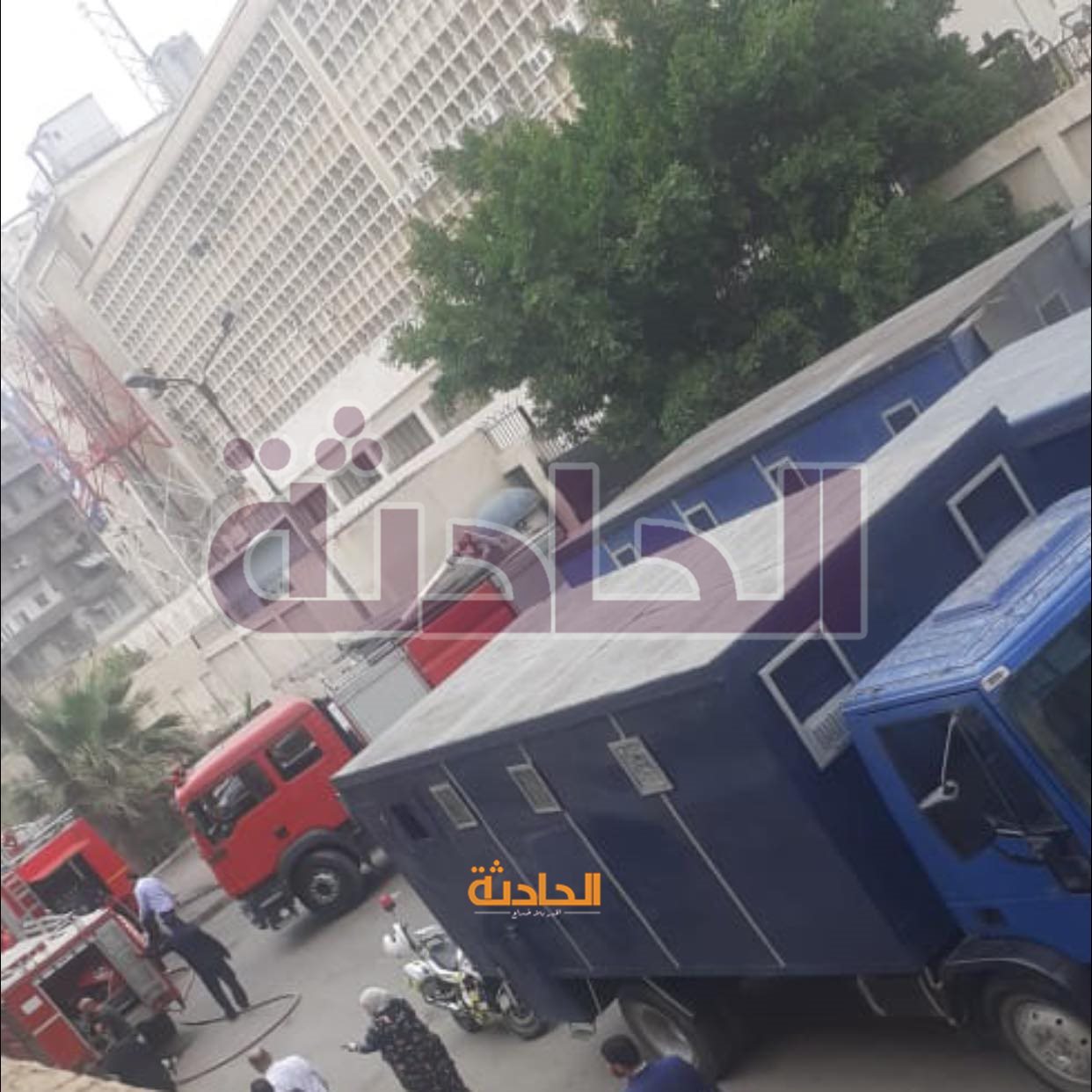 حريق محكمة بورسعيد