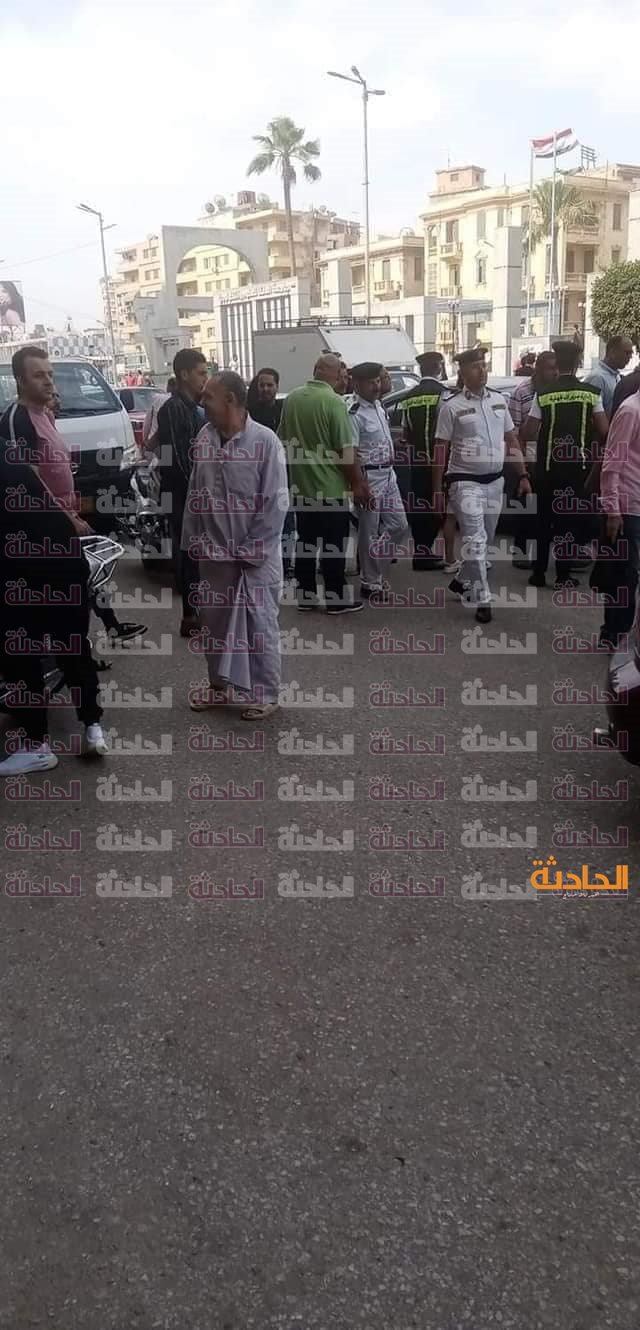 تكدس مروري بشوارع المنصورة