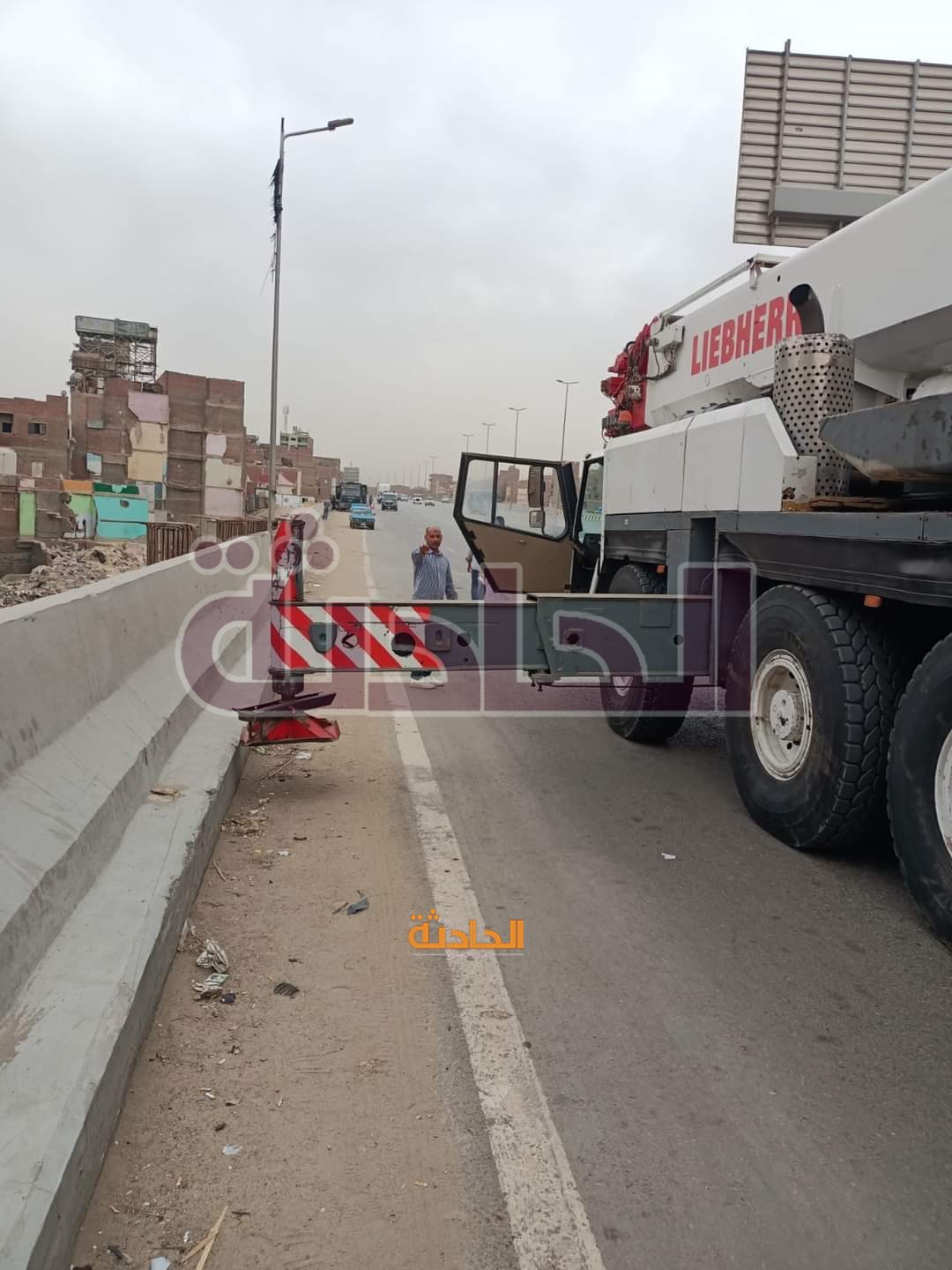 إغلاق جزئي بالطريق الدائري بالبساتين