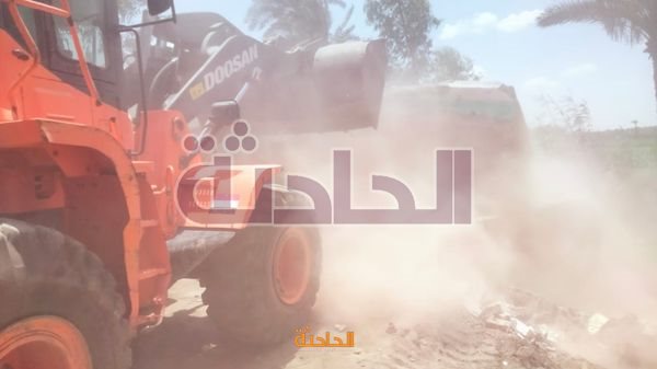 إزالة 37 حالة تعدي علي أملاك الدولة بالعياط والبدرشين والحوامدية