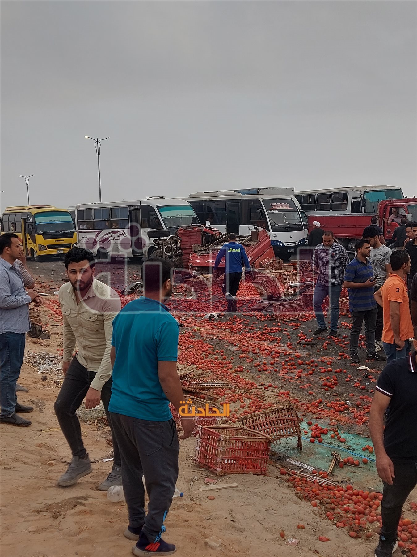 حادث تصادم بطريق بلبيس العاشر من رمضان
