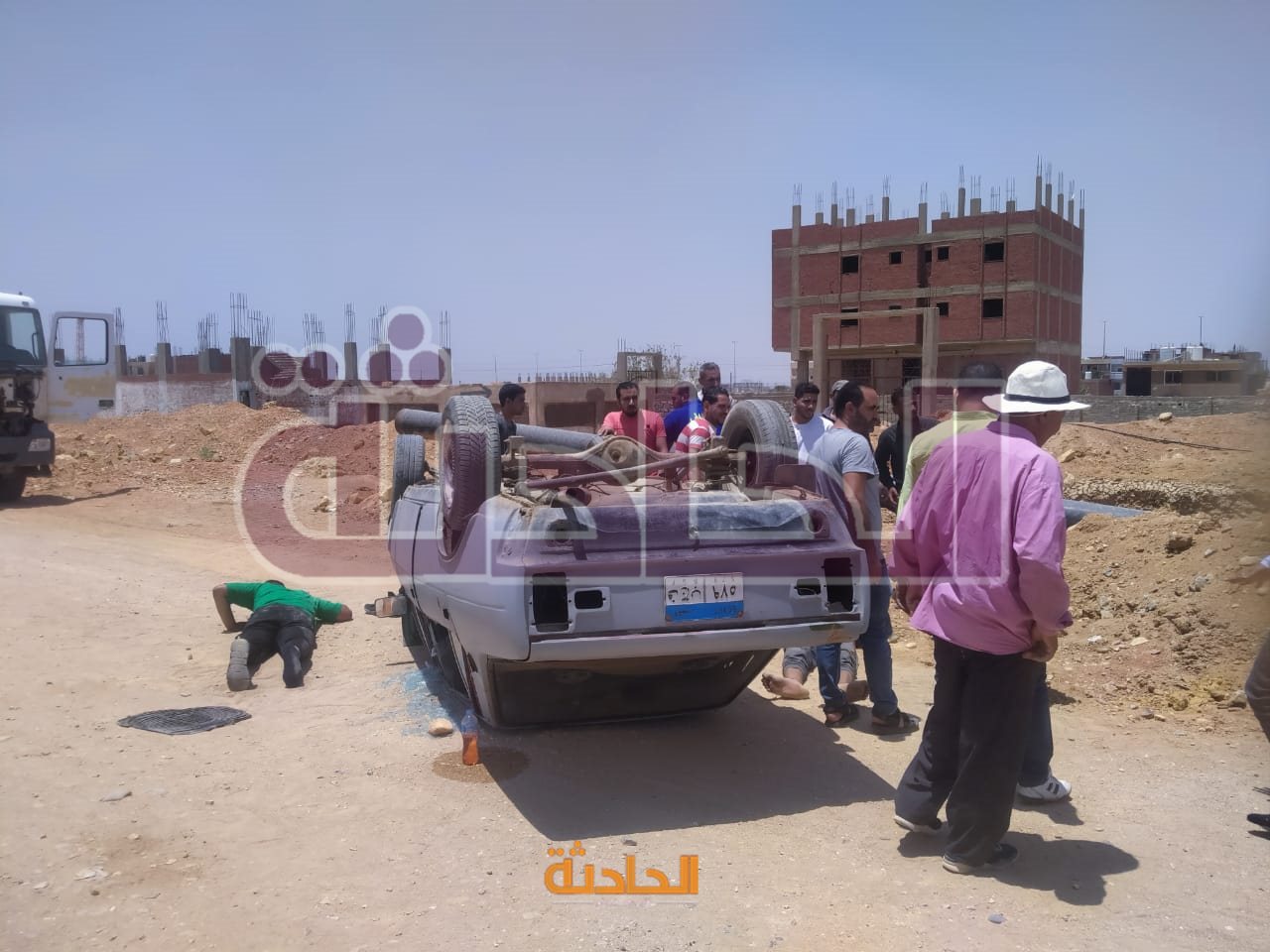 حادث الطريق الدائرى الأوسطى