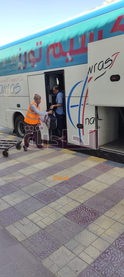 مغادرة آخر فوج حج برى عبر ميناء نويبع البحري