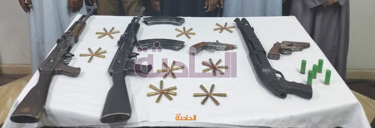 ضبط 8 قطع سلاح ناري و3 تجار مخدرات خلال جملة أمنية بالمنيا