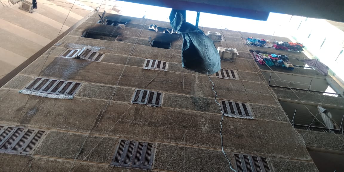 حريق بعقار في المعادي