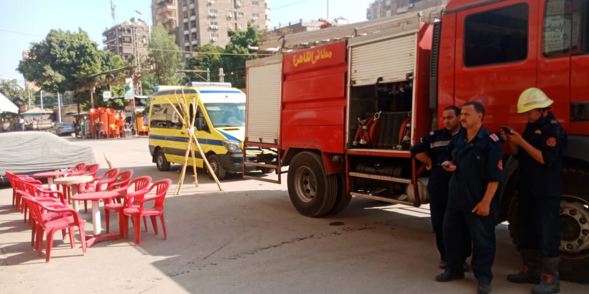 حريق بعقار في المعادي