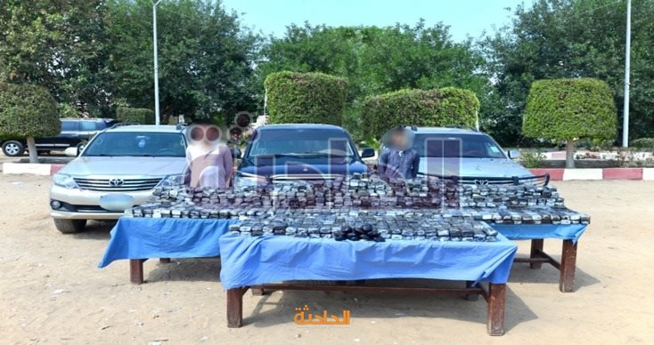 ضبط تشكيل عصابي بحوزته طن حشيش و7 سيارات
