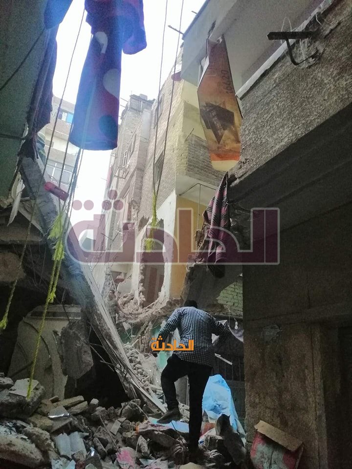 عقار حدائق القبة المنهار