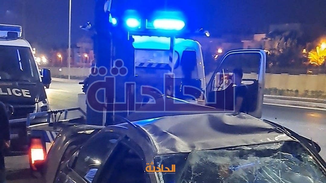 مصرع ربة منزل ونجلها�في حادث تصادم سيارتين ملاكي بالتجمع الخامس