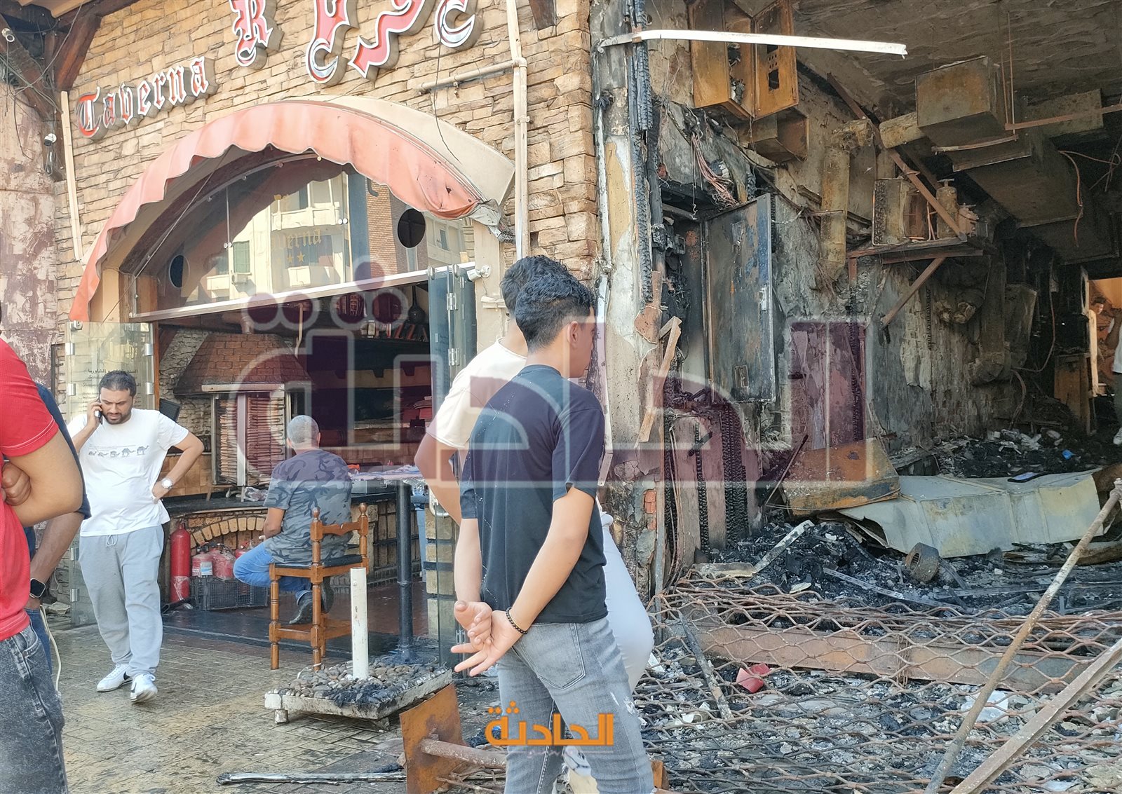 تفاصيل حريق محطة الرمل بالإسكندرية
