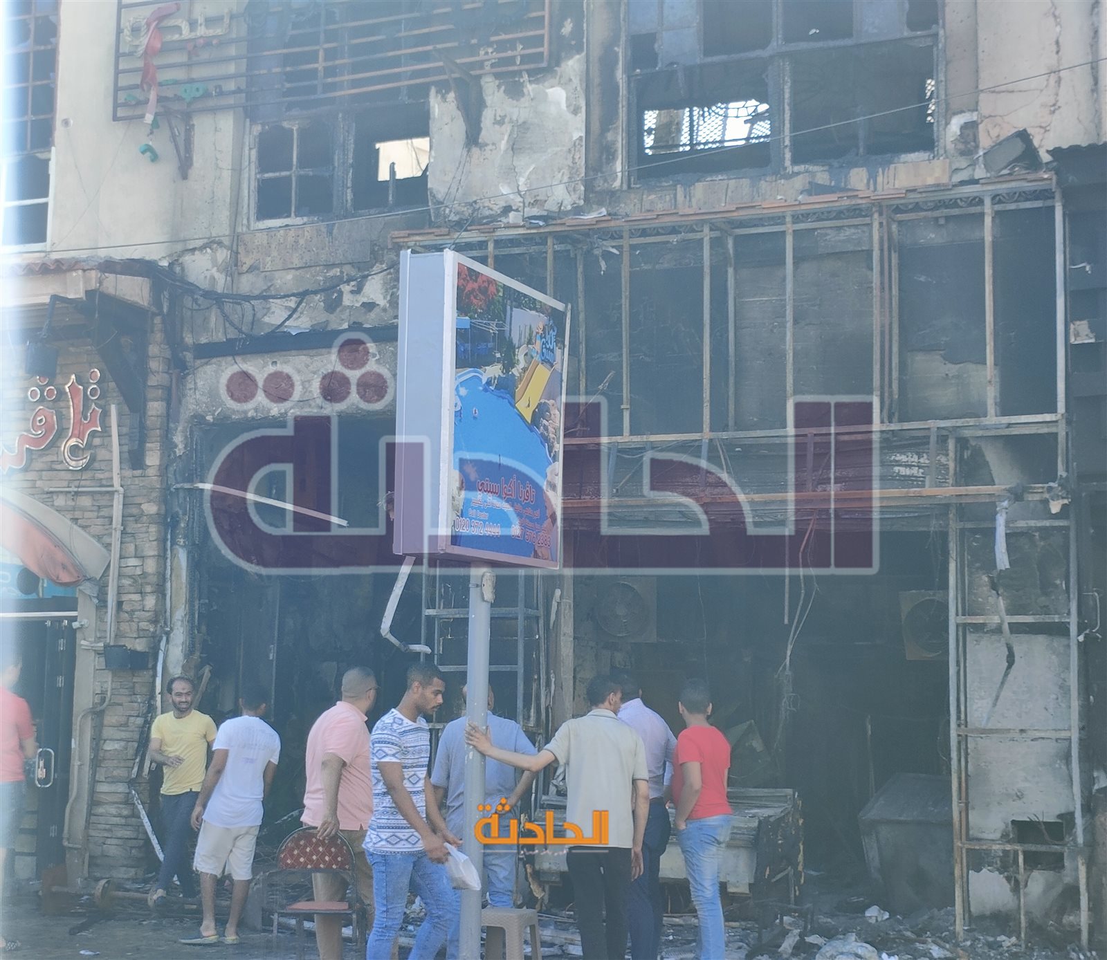 تفاصيل حريق محطة الرمل بالإسكندرية