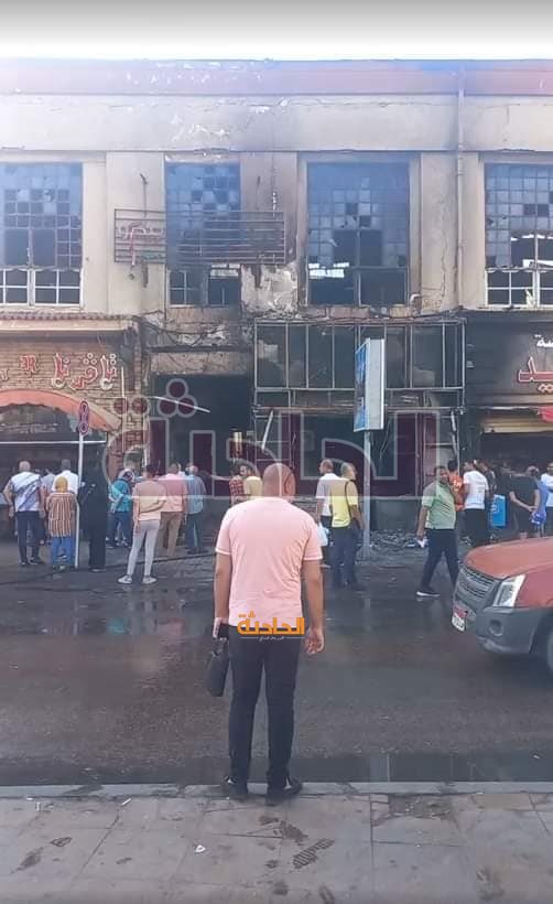 تفاصيل حريق محطة الرمل بالإسكندرية