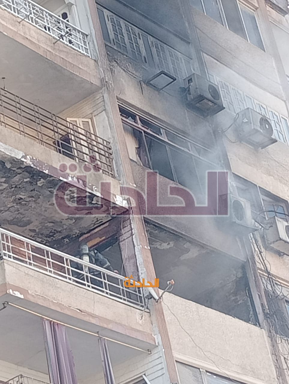 إصابة شخصين إثر حريق التهم طابقين في عقار بمدينة نصر