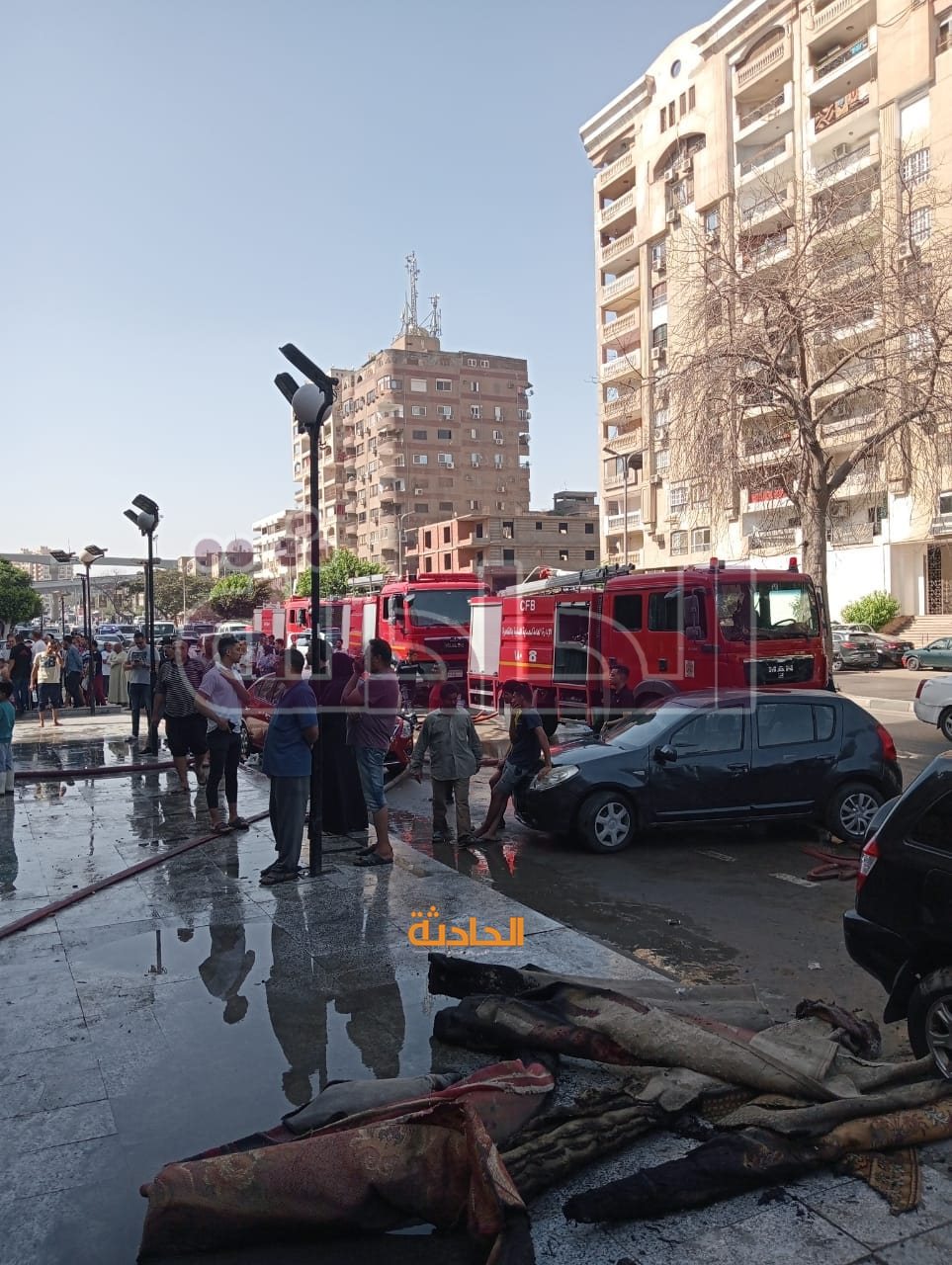 إصابة شخصين إثر حريق التهم طابقين في عقار بمدينة نصر
