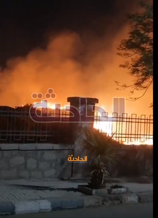 حريق معبد الكرنك في الأقصر