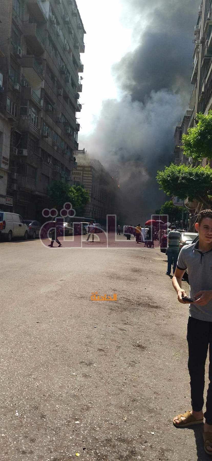حريق وزارة الأوقاف