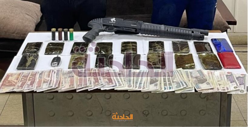 مخدرات واسلحة واموال