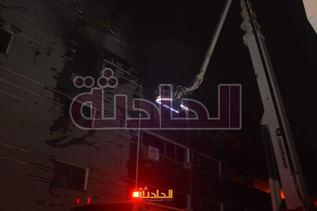 حريق مصنع العبور