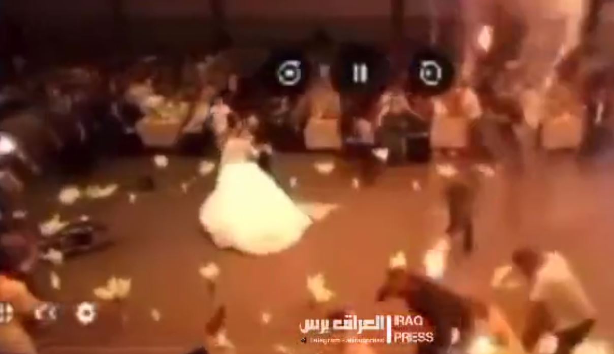 حريق قاعة أفراح بالعراق