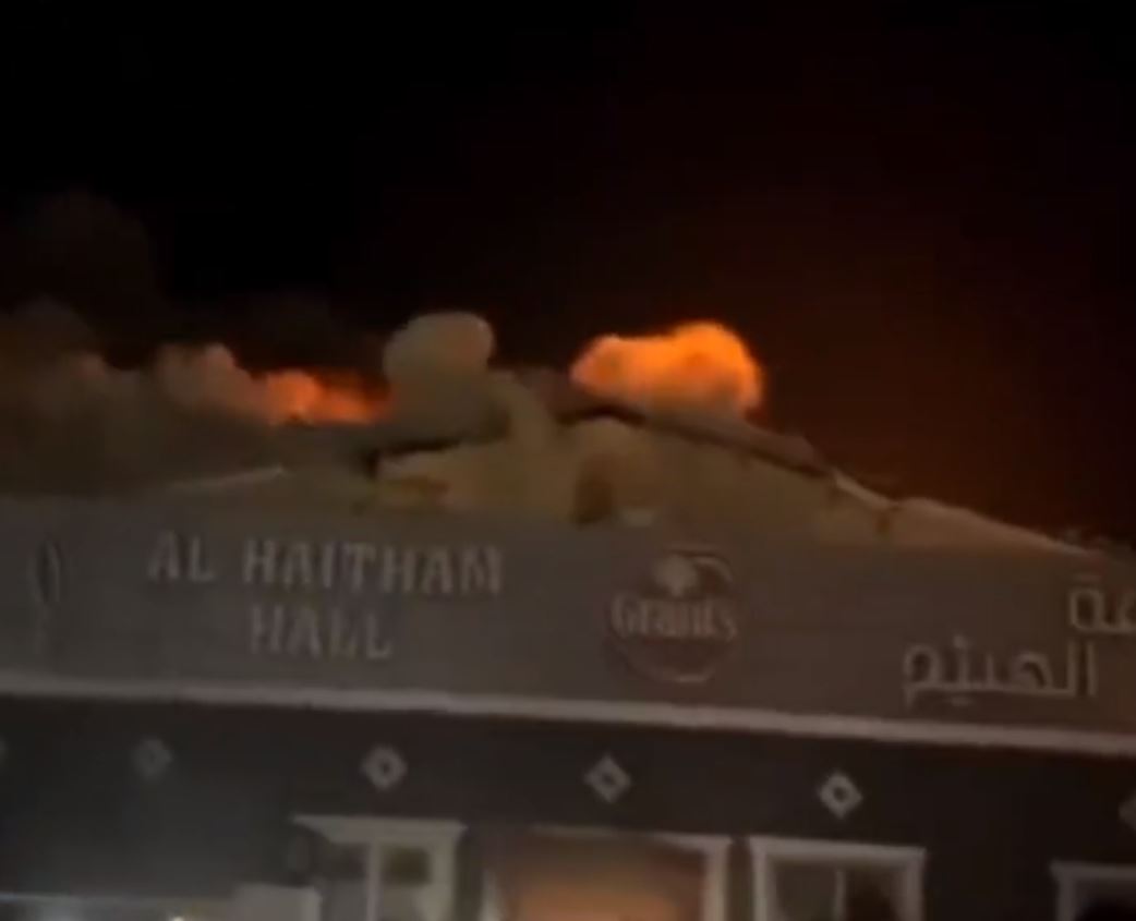 حريق قاعة أعراس في نينوى