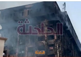 حريق مديرية أمن الإسماعيلية