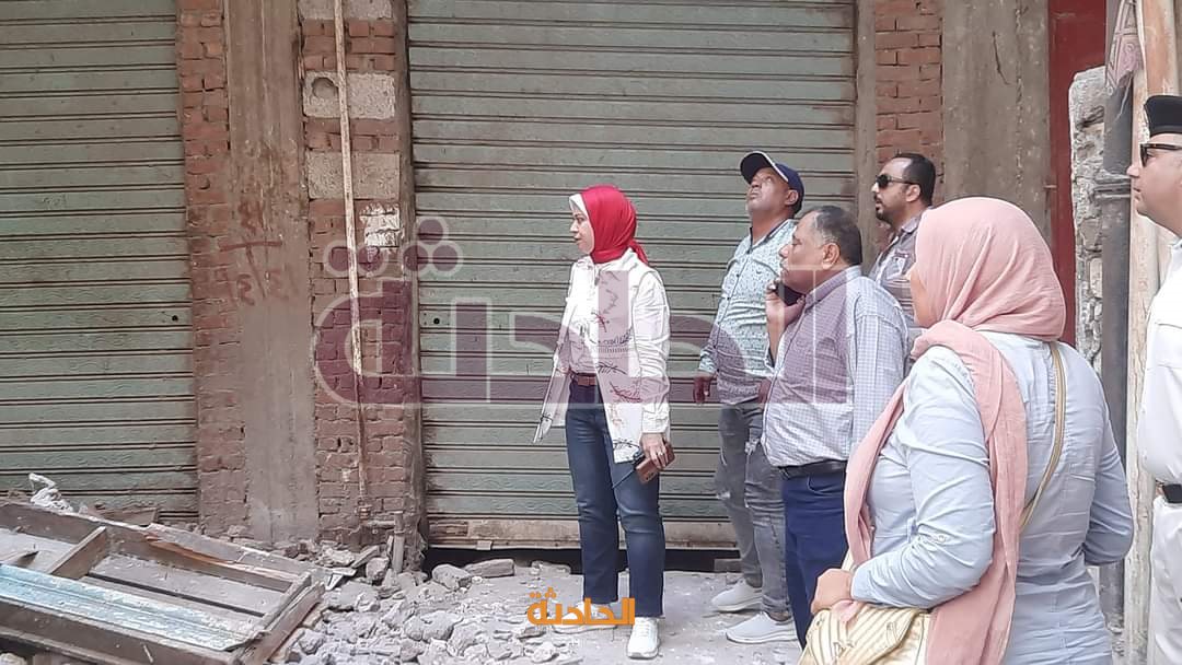 انهيار أجزاء من عقار في حي الجمرك بالإسكندرية