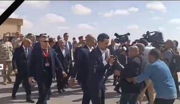 الامين العام للأمم المتحدة أمام معبر رفح