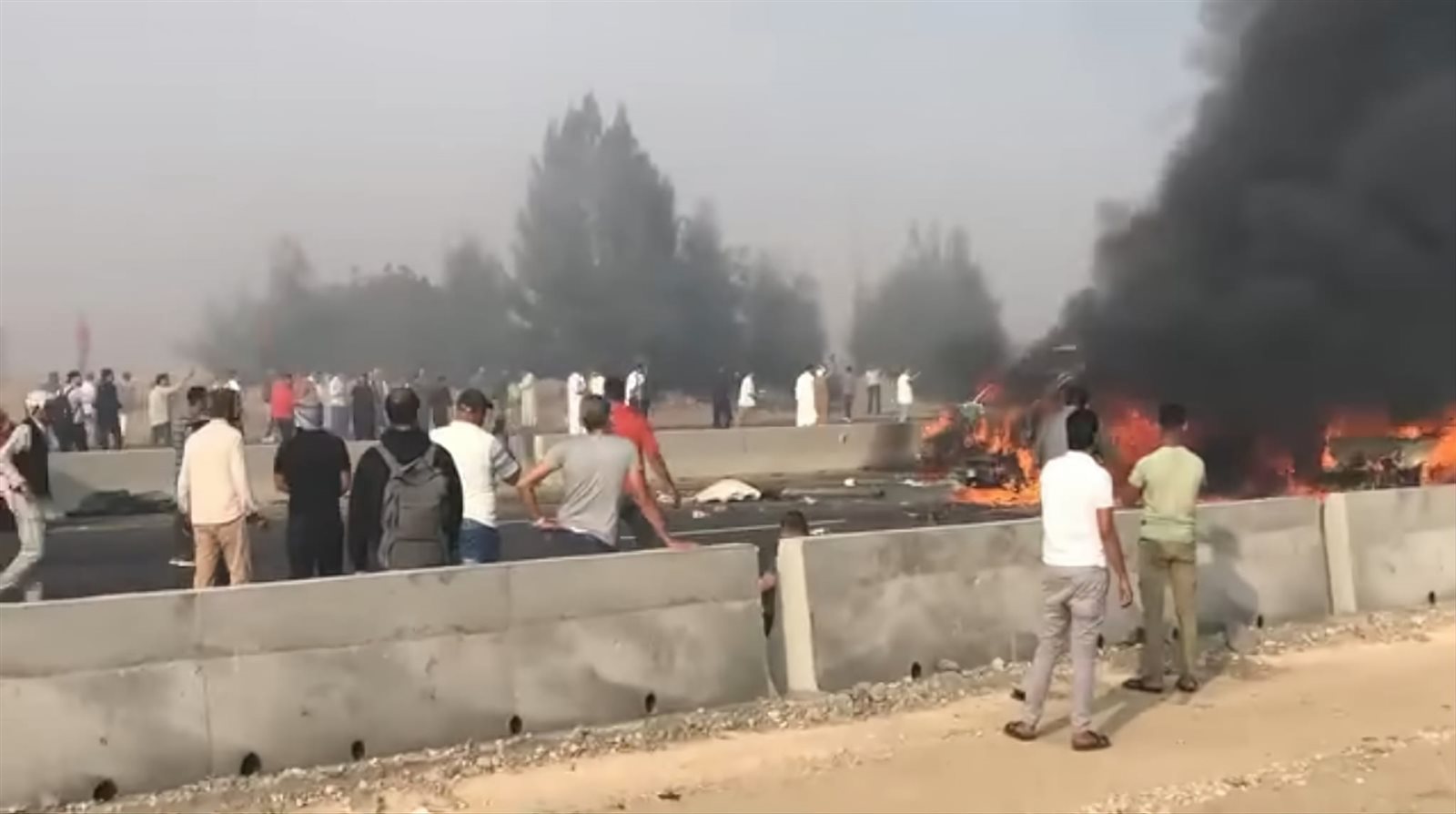 حادث تصادم عدد من السيارات بطريق الإسكندرية الصحراوي