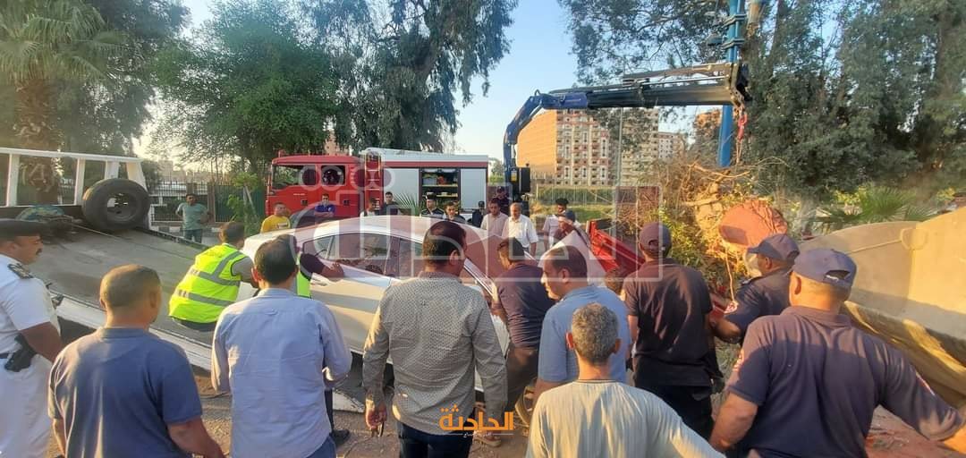 سقوط شجرة يتسبب في مصرع سائق وتحطم سيارتين بأسيوط