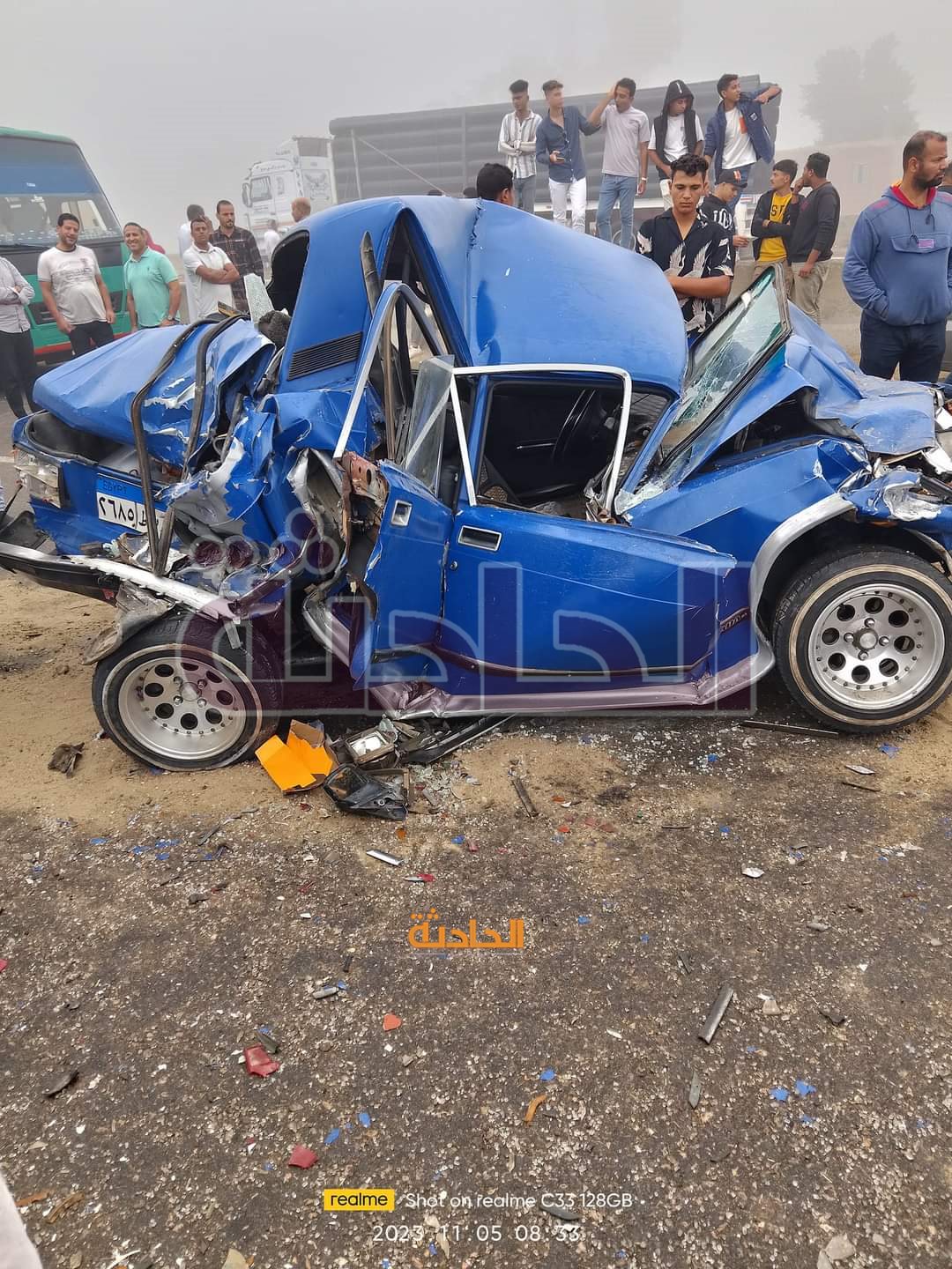 حادث مروع على الطريق الإقليمي