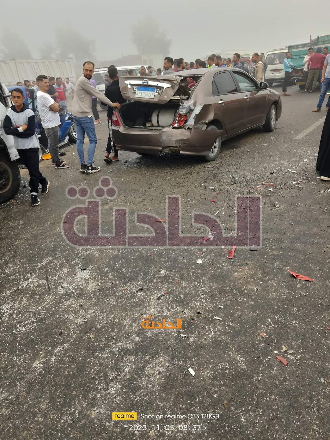حادث مروع على الطريق الإقليمي