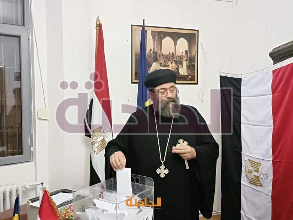 توافد الناخبين على سفارة مصر في رومانيا للمشاركة بالانتخابات