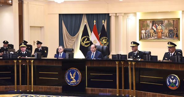 الرئيس السيسي يشهد كشف الهيئة للمتقدمين لكلية الشرطة