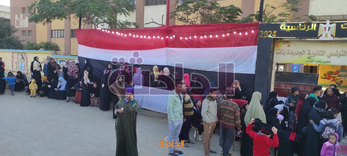 احتشاد للمواطنين في المعصرة للإدلاء بأصواتهم في الانتخابات الرئاسية 2024