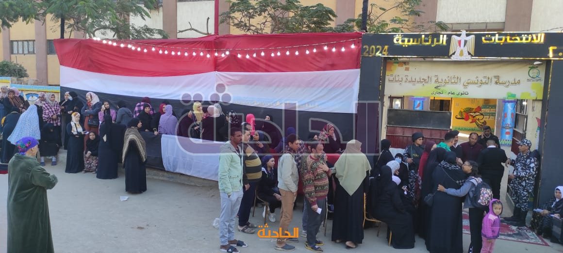 احتشاد للمواطنين في المعصرة للإدلاء بأصواتهم في الانتخابات الرئاسية 2024