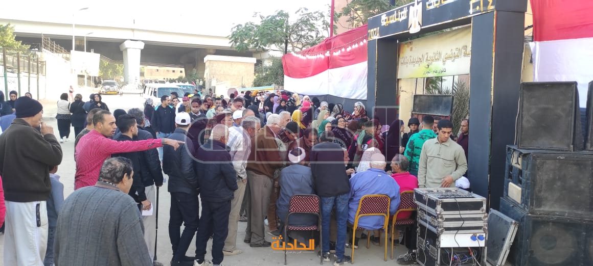 احتشاد للمواطنين في المعصرة للإدلاء بأصواتهم في الانتخابات الرئاسية 2024