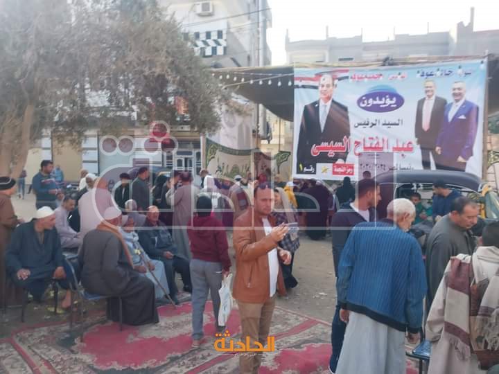 توافد المواطنين على المقار الانتخابية في الدقهلية