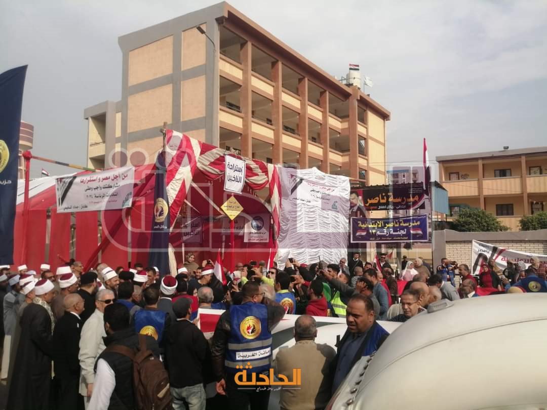 احتشاد المواطنين على اللجان الانتخابية بالغربية