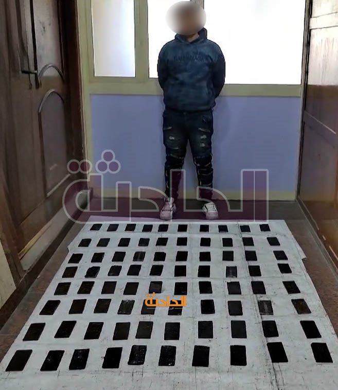 255 طربة لمخدر الحشيش بحوزة اثنين من العناصر الإجرامية بالإسكندرية